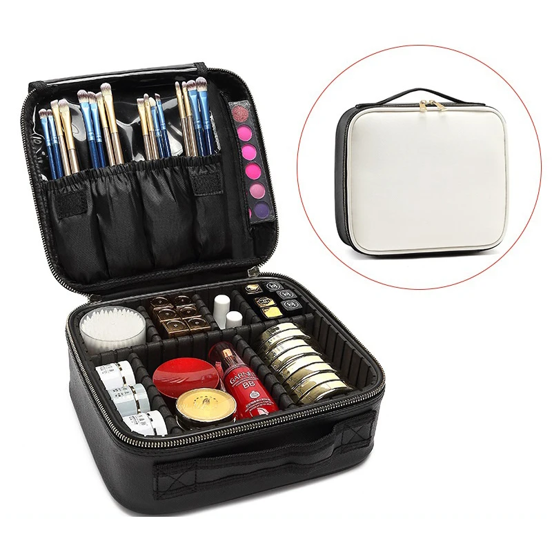 Professional Women Cosmetic Case Makeup Bag Portable Makeup Organizers Case Storage Box