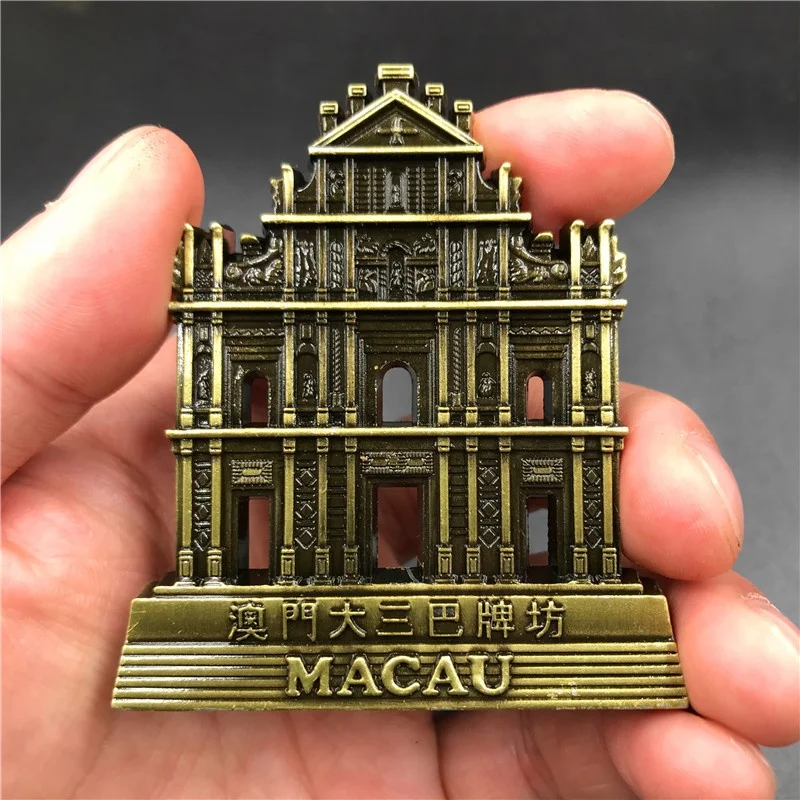 Promotional Rectangle Shape Country City Souvenir Custom Tin Metal Refrigerator Fridge Magnet Around The World