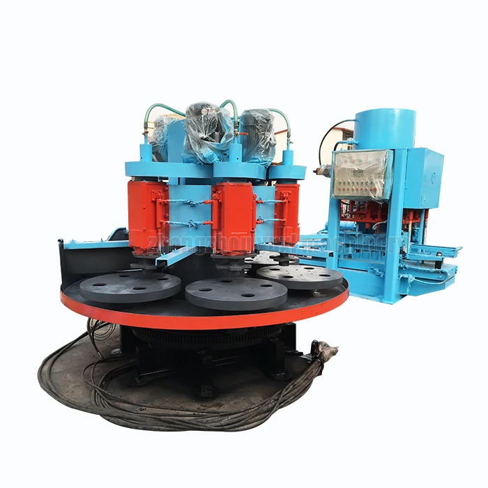 Industrial Hydraulic Wet Cast Kerbstone Making Machine Rotary Kerb Stone Press Machine