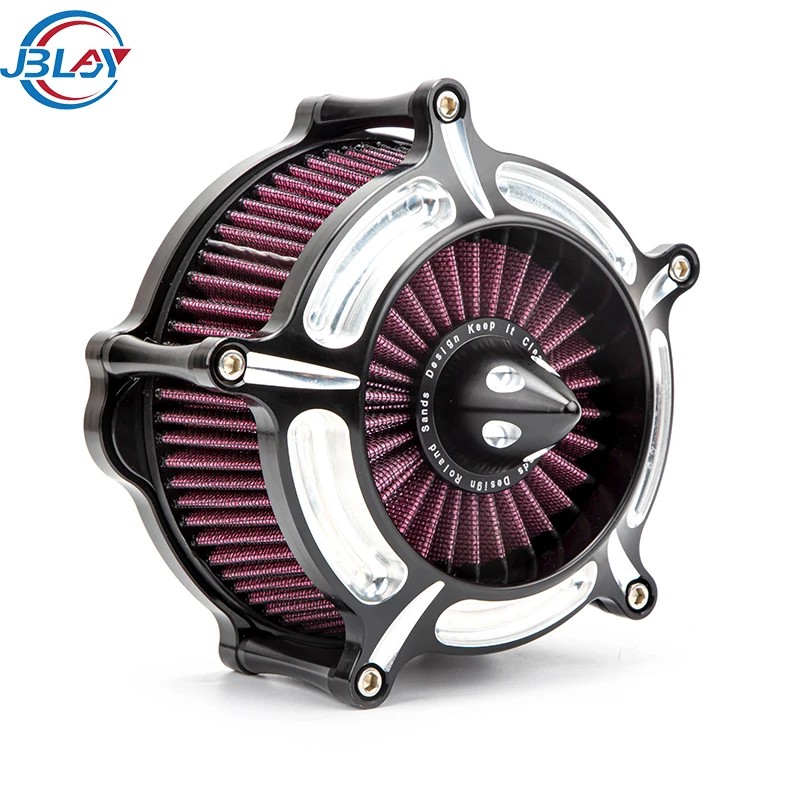 Modification Accessory CNC Aluminium Alloy turbine tip Intakes Cleaner Motorcycle Air Filter For Harley XL883 XL1200