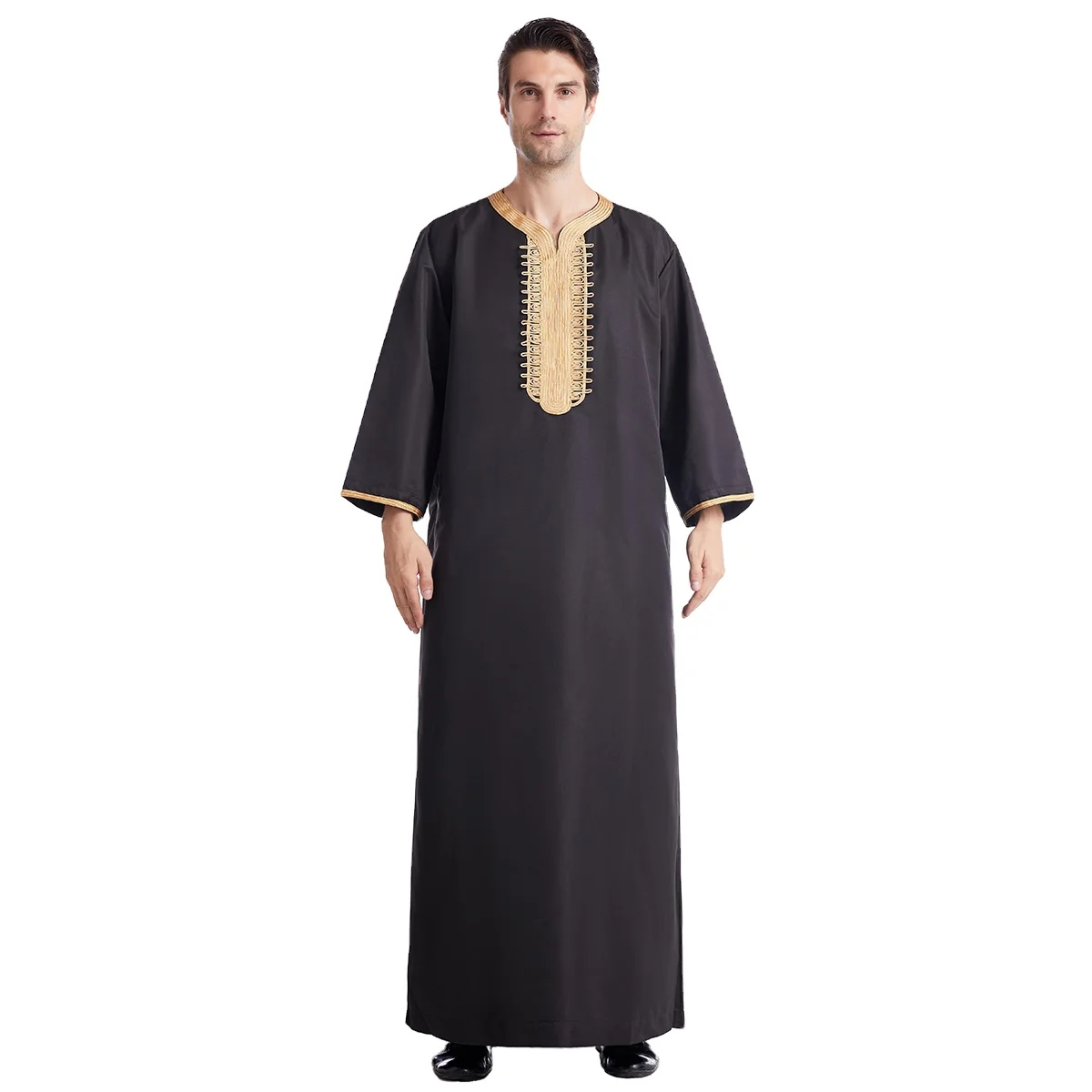 Wholesale All Season Quality Modern Middle East White Color Arabic Jubbah Daffah Qatar Robes Kurta Muslim Men Islamic Clothing