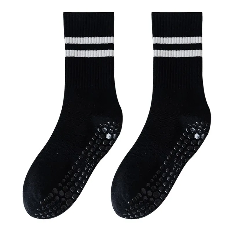 Yoga Socks Women Tube Socks Breathable Full Cotton Anti-slip Silicone Fitness Sports Socks