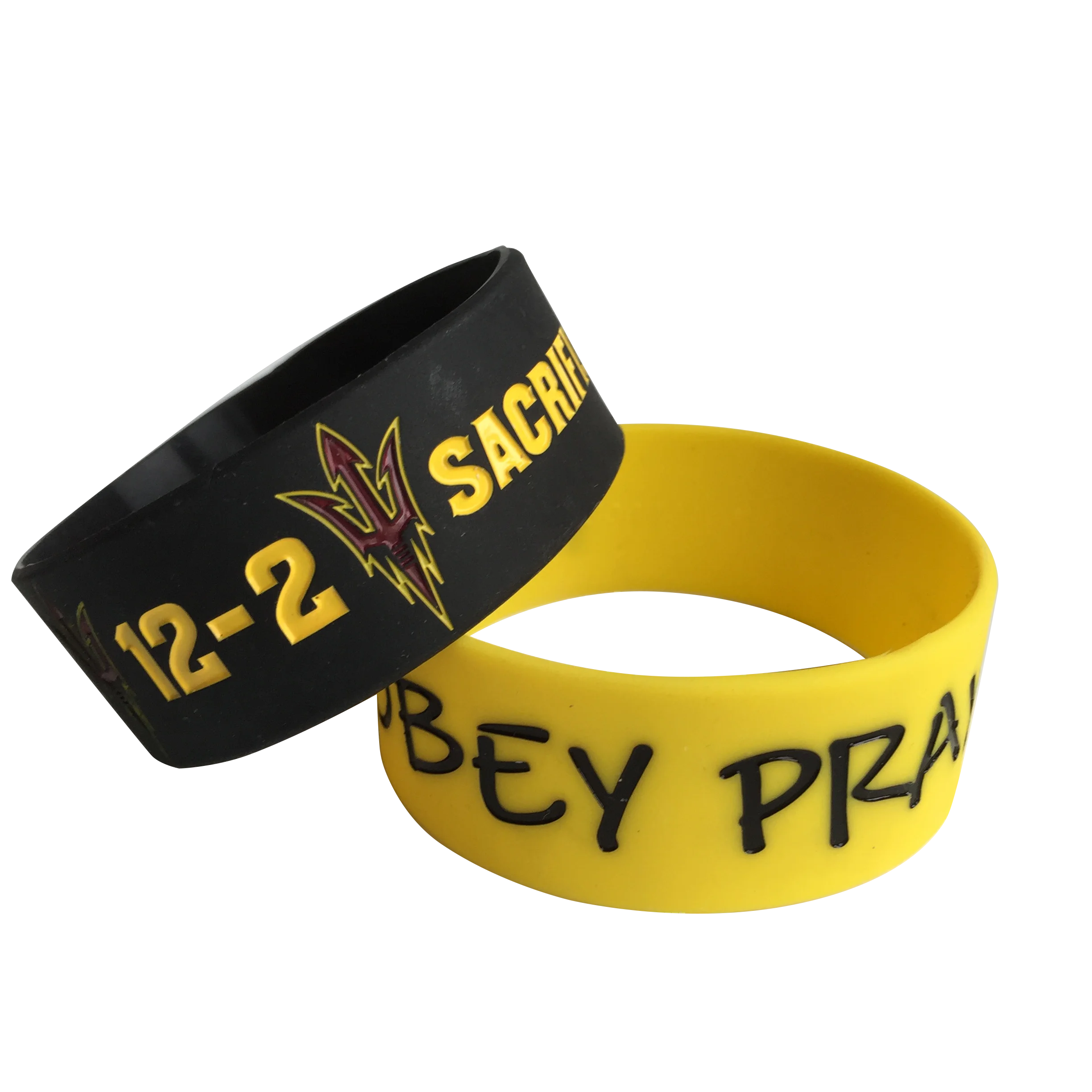 Personalized Ink Injected Wrist Band Rubber Bracelet Custom Logo Silicone Wristband