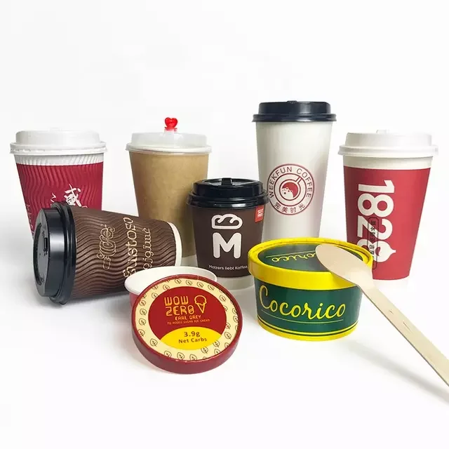 Wholesales Factory Price customized Paper cup raw material for paper cups printed paper cup fans