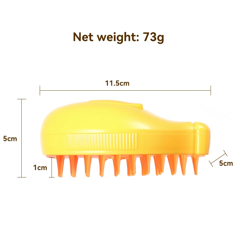 2024 2024 Dog banana shape  Pet Spray Massage Steamy Grooming Comb Usb One-touch Pet Cat Steam Brush
