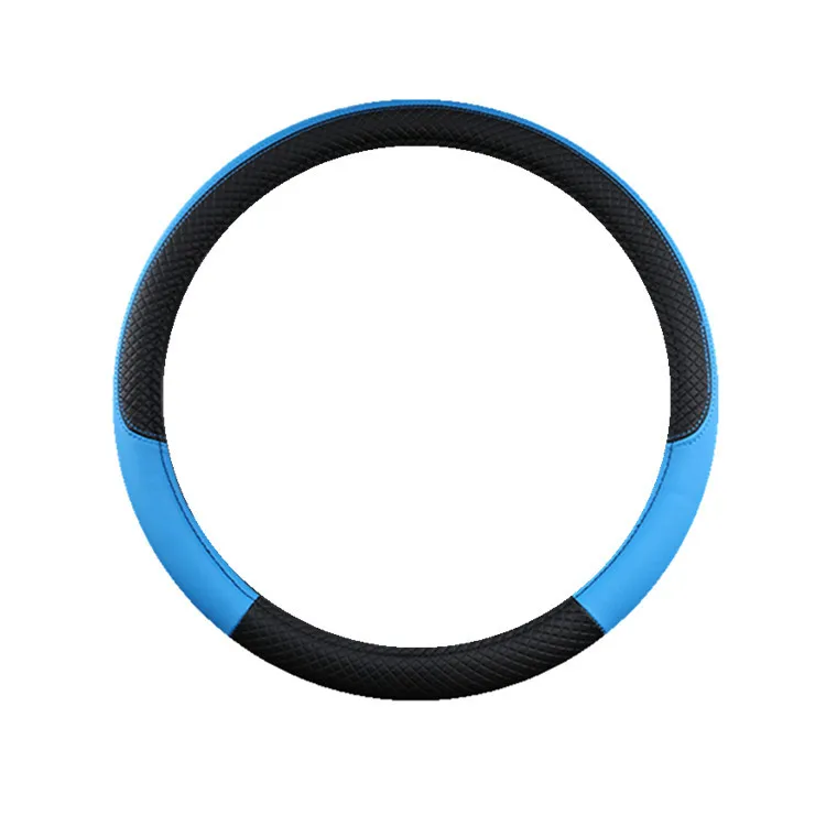 Wholesale big size 45cm/47cm/50cm pu leather steering wheel cover for truck van