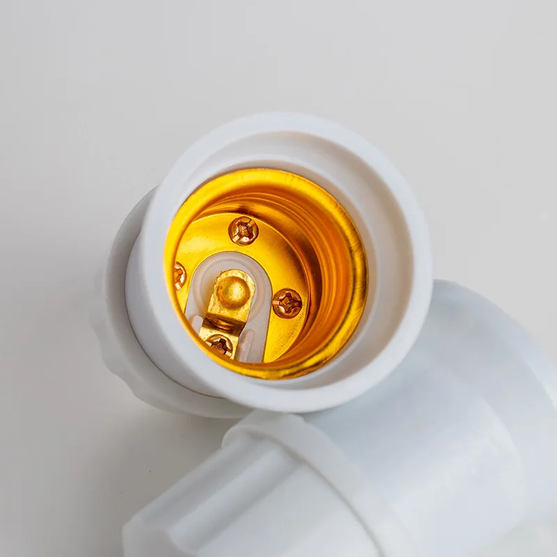 High Quality Suspended Screw E27 Lamp Holders Porcelain White Bakelite High Temperature Resistant Flame Retardant Head Bulb Base