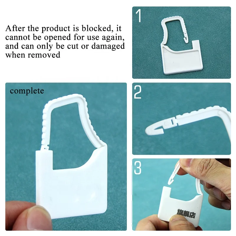 High Quality Clothes String Plastic Seal Cord Punch Disposable Label Hang Tag