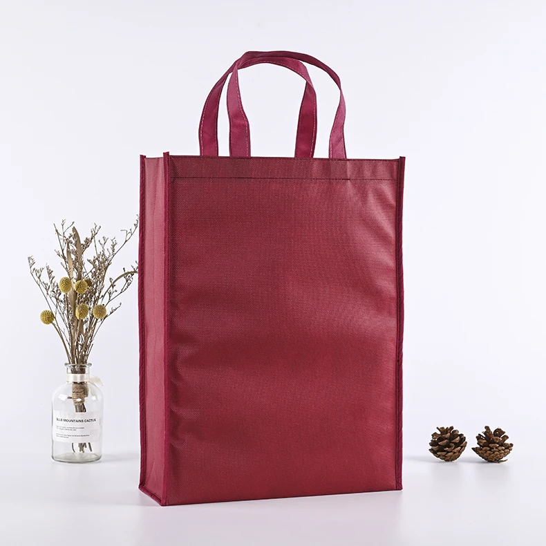 Custom Printed Logo Reusable Fabric Nonwoven Grocery Shopping Tote Bags Customized Gift Bags