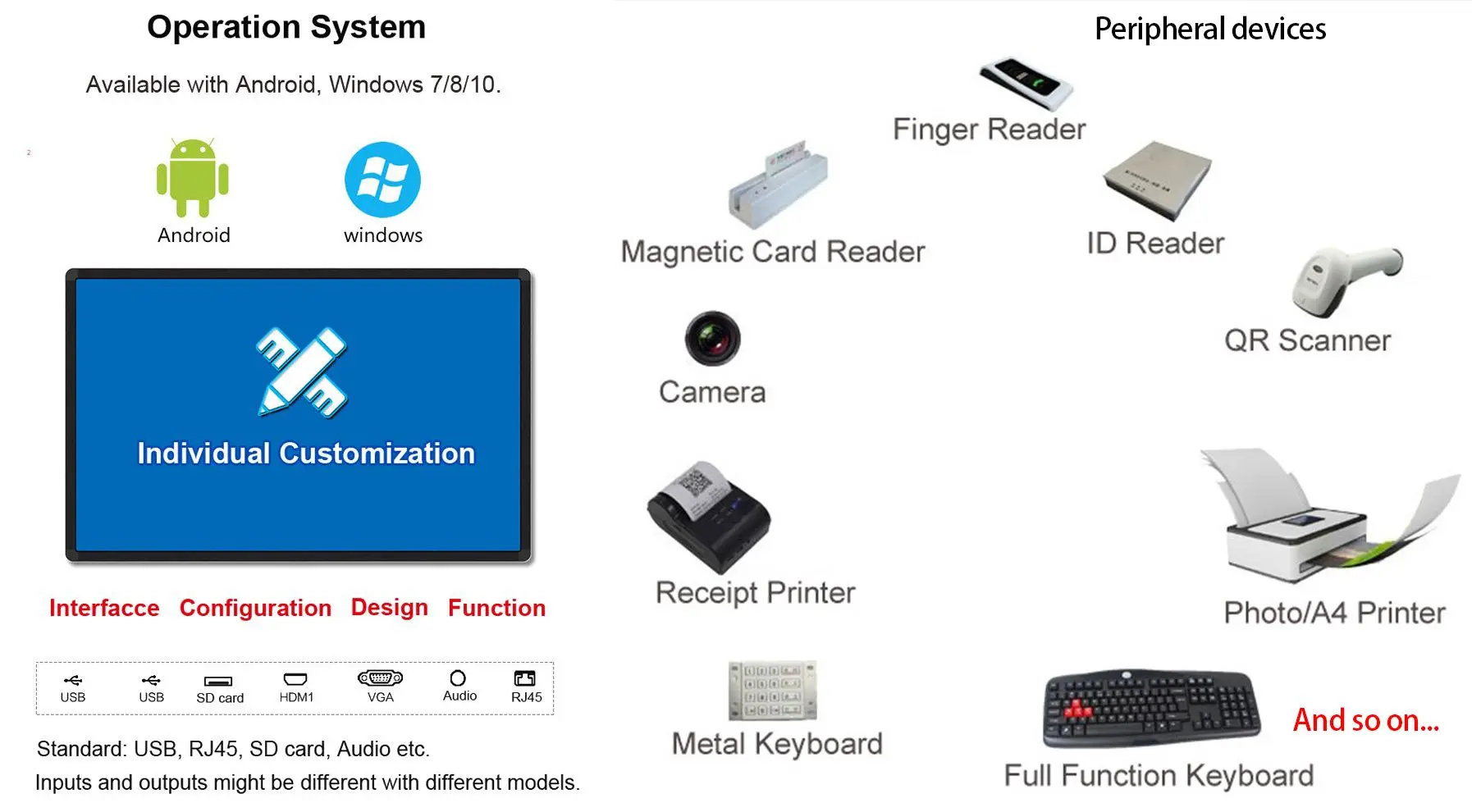 Outdoor advertising Display Floor Stand screen Digital Signage Kiosk panel lcd para tv lg 45 pulgadas