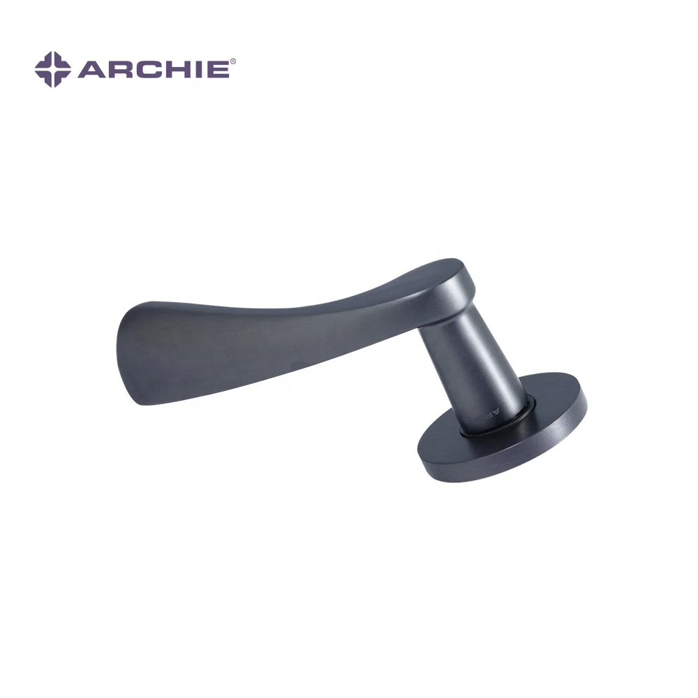 ARCHIE High Quality Indoor Door Handles Wood Door Handle Set With Lock