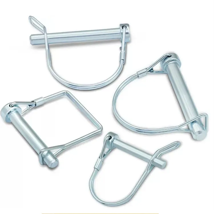 Snapper pin Stainless steel Square or round shaft locking safety wire-lock clevis tab lock pin for trailer