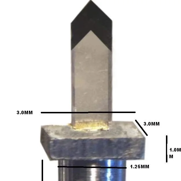CVD Diamond cutting tip for cutting vinyl record