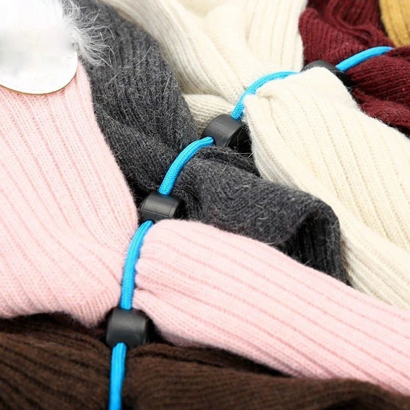 Multifunctional Drying Socks Lanyard Multi Layers Clothes Drying Artifact Sock Storage Organizer Laundry Tool for Washing Drying