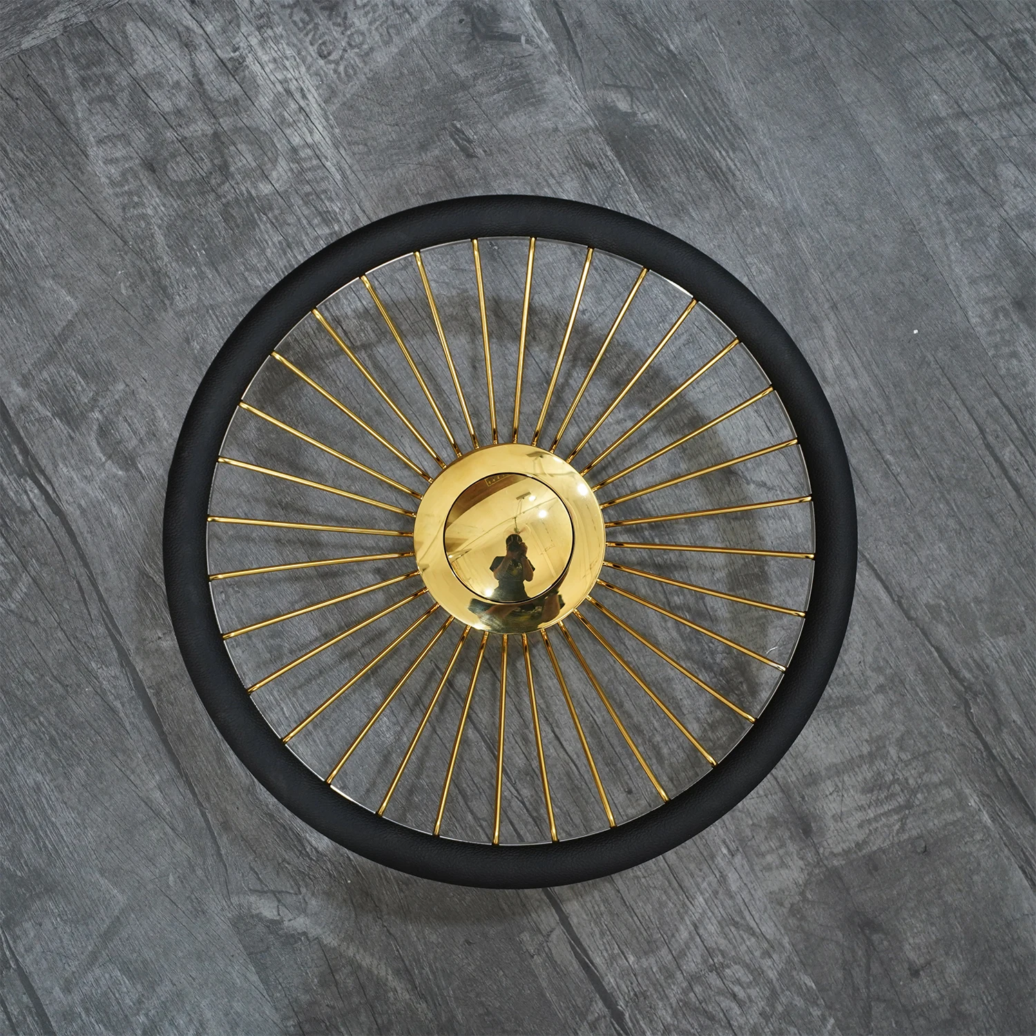 Car 15 Inch Chrome Forged Spoke Steering Wheel