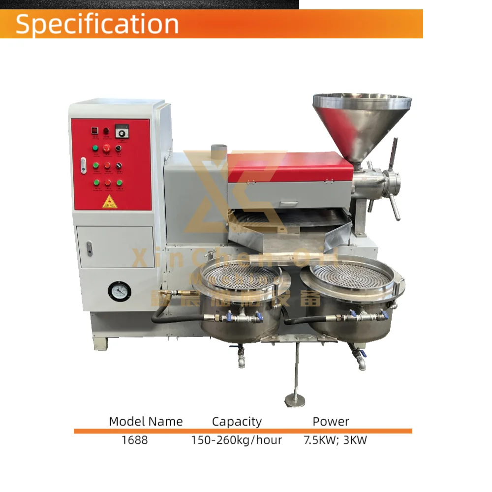 Durable Automatic Oil Press Equipment Rapeseed Combined Peanut Oil Screw Press Machine