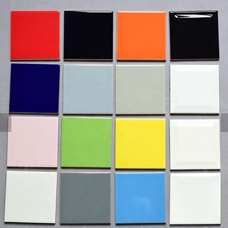 foshan 100x100 porcelain colorful smart tiles subway wall decor tile for indoor decor bathroom and living room kitchen