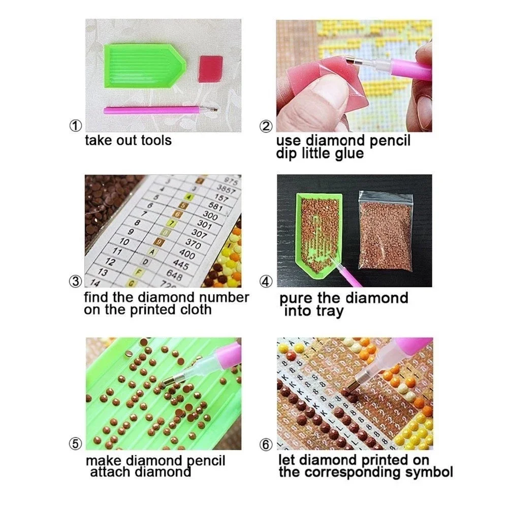 
Custom 5D Full Drill Cute Animal Dog Cat Mosaic Wall Art Round Diamond Paint by Number 