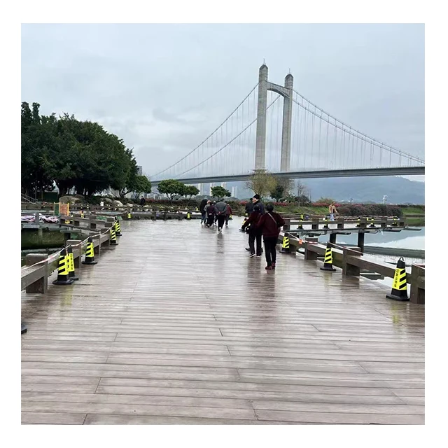 3D wood grain fiber cement board for outdoor decking