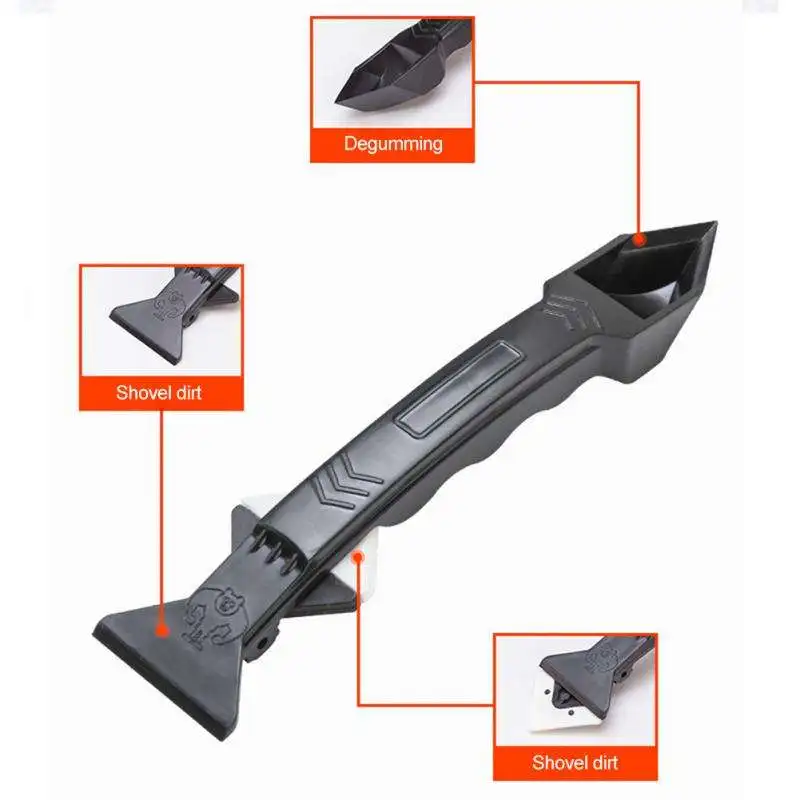 Silicone Scraper And Glue Remover Knife Angle Beauty Sewing Spatula Beauty Sewing Tool Metal Head