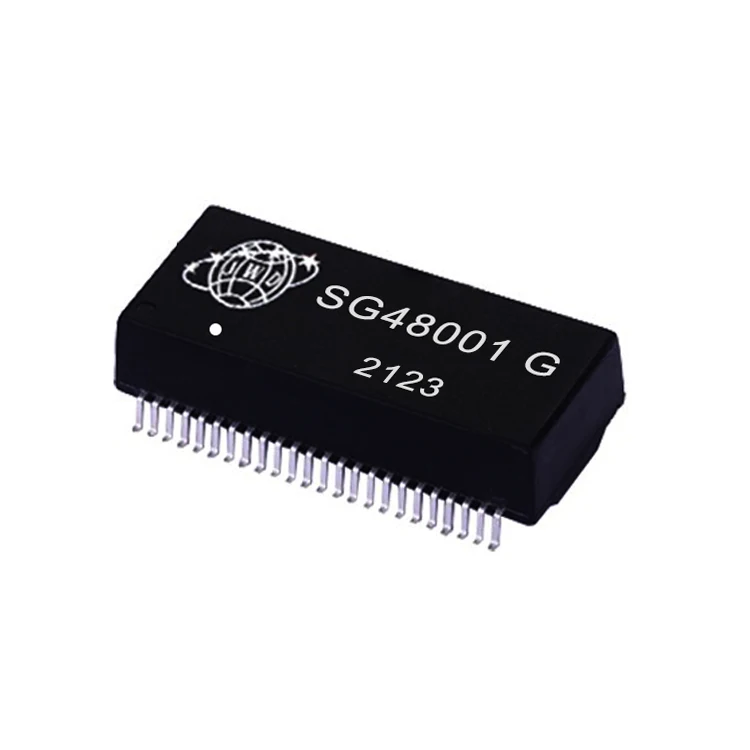 SG48001 G  100/1000 Base-TX Ethernet Modules  Dual Port smd  LAN Transformer