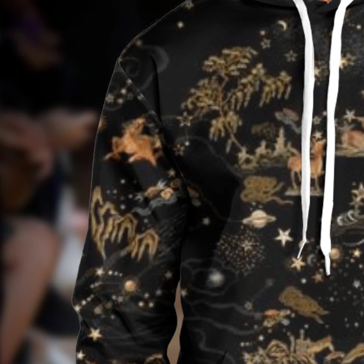 Wholesale Custom Sublimation Hoodies Wind landscape painting graphic pullover hoodie