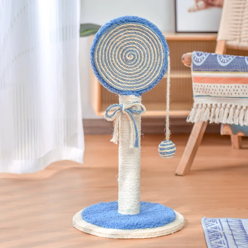 Sustainable Cat Scratching Board with Catnip Plush Cat Tree Lollipop Climbing Toys Pet Supplies for Halloween Catnip Feature