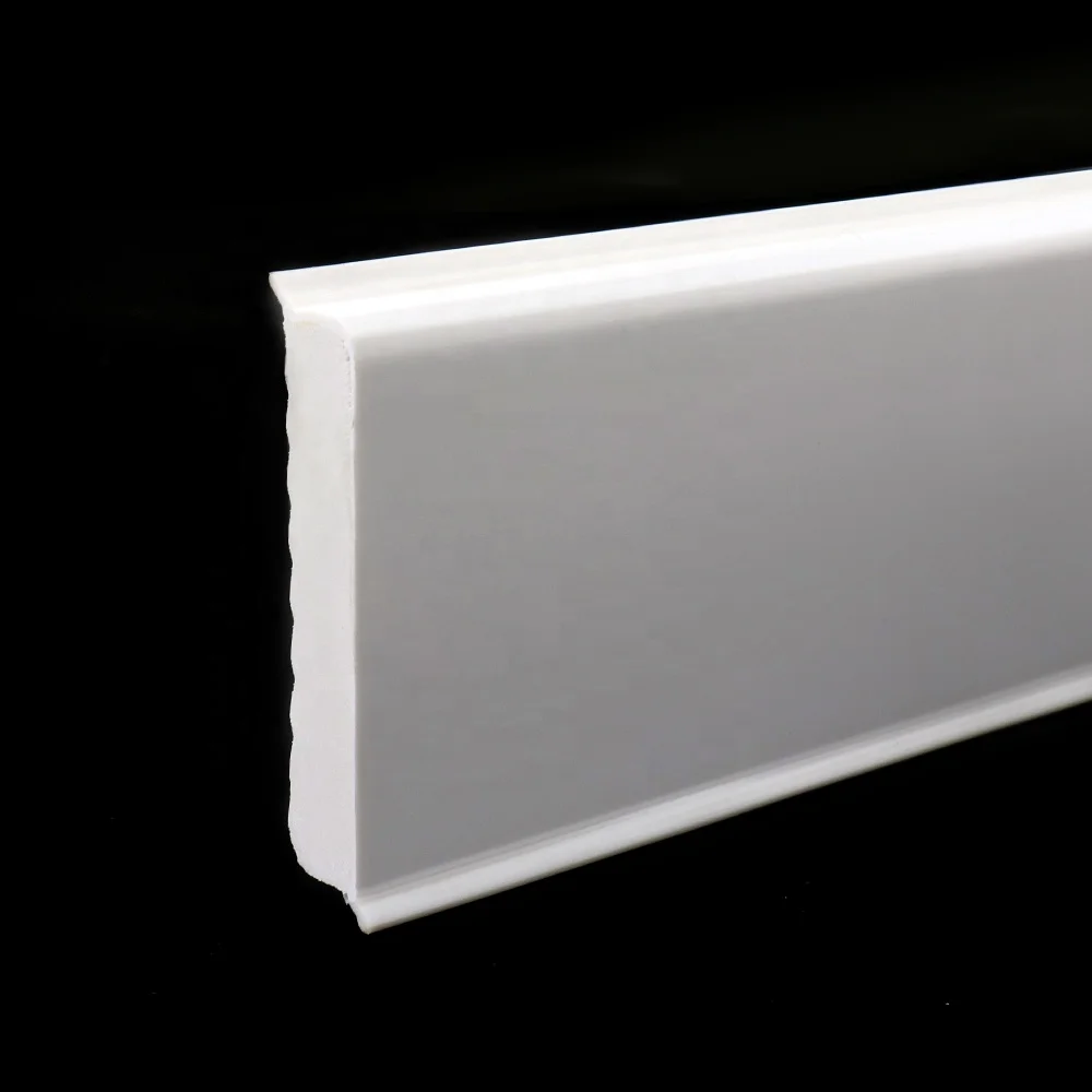 F50-E, Cheap PVC floor skirting board environmental rubber baseboard