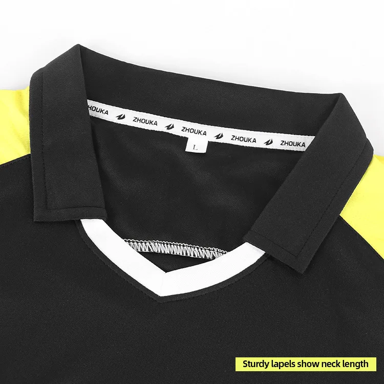 custom soccer uniforms sets Sports breathable Football Jersey referee uniform sublimation Soccer Jersey