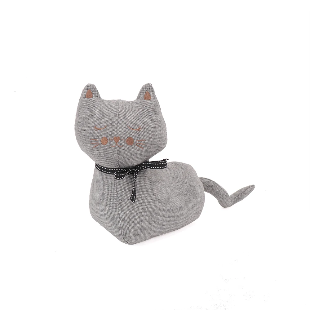 Design &  Funny Cat shape Door Stoppers Animal Door Stop  Stuffed Plush  decoration for protecting door
