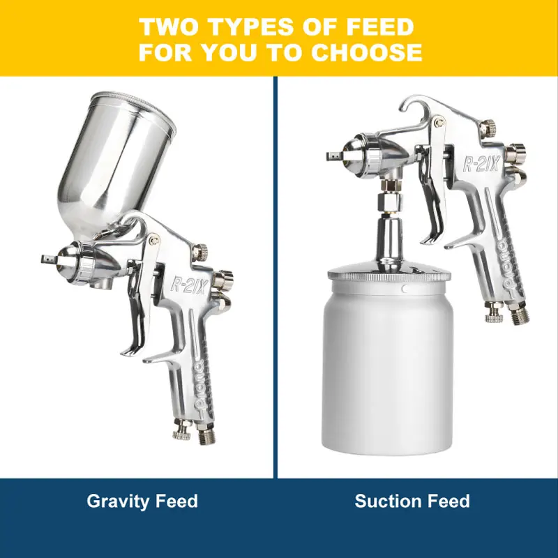 Taiwan Prona Air Paint Spray Gun R-21X Pistol Pneumatic Tools Automobile Top Coat Spray Gun