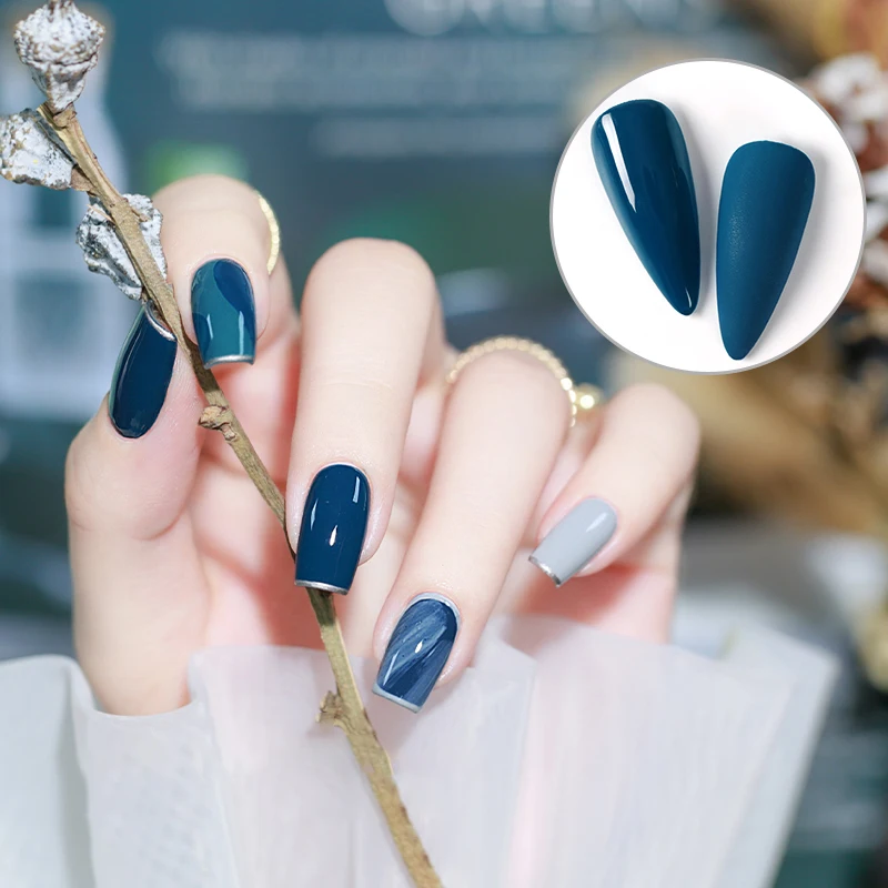 Hanyinails Nails Supplies 15ml Pure Solid Colors Gel Glue Polish Colorful Soak Off UV Gel Nail Polish for Nail Salon Art