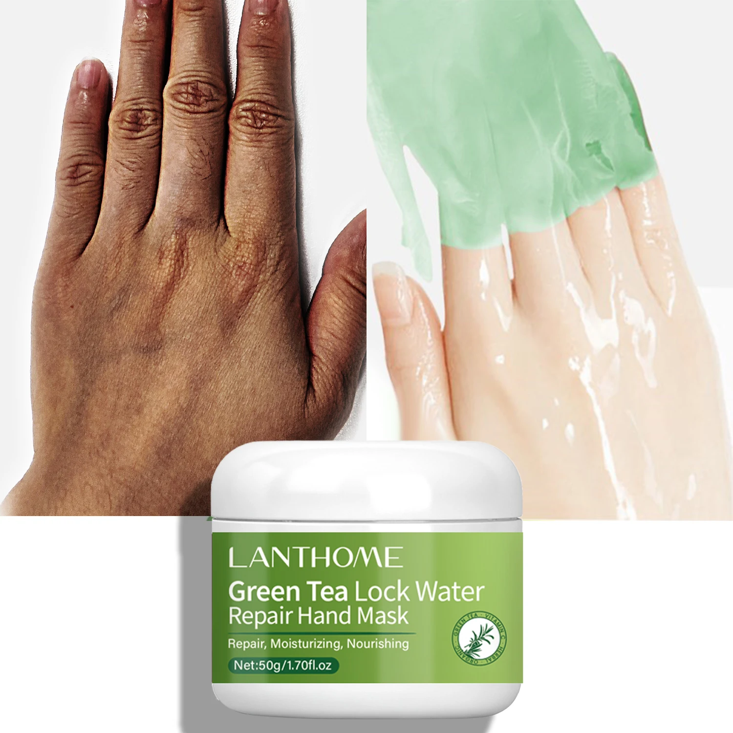 Green Tea Moisturizing Hand Wax Beauty Health Exfoliating Anti-aging Hand Skin Care Cream Whitening Skin Hand Mask Par