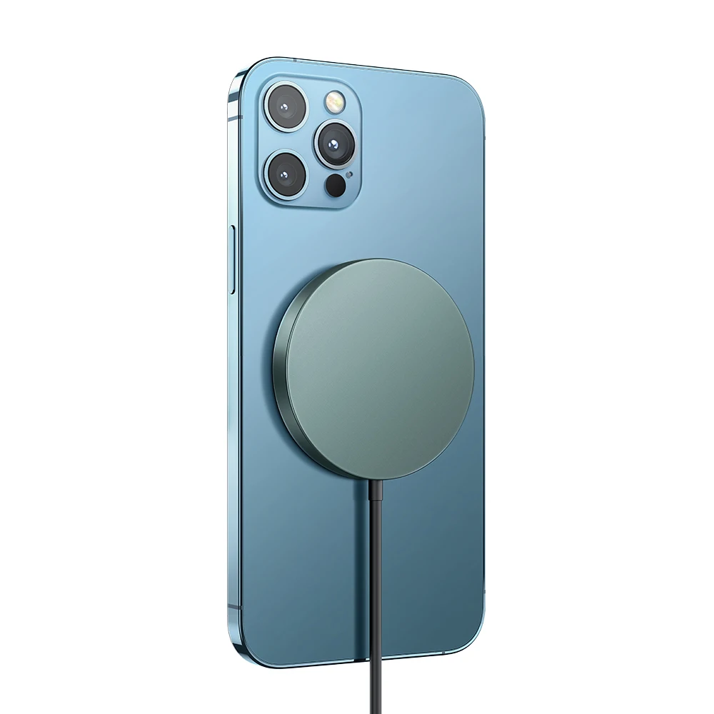 Wholesale 2021 New Wireless Magnetic Induction Charger Type C 15W Fast Wireless Charger For i Phone 12 Pro Max