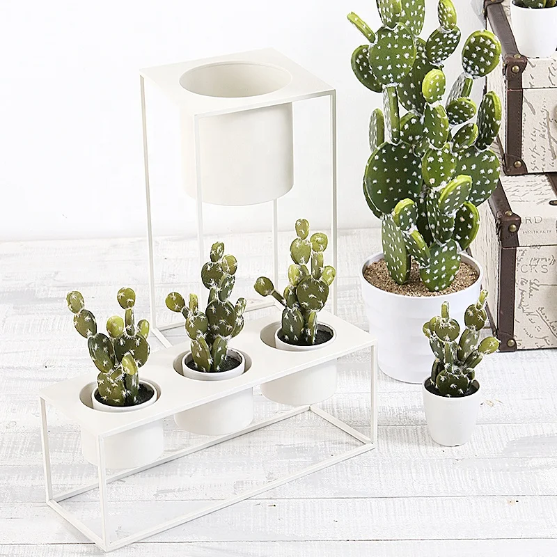 Gold Small Size Table Planter With Metal Stand Customized Decorative Small Flower Pot And Planter For Home Decoration