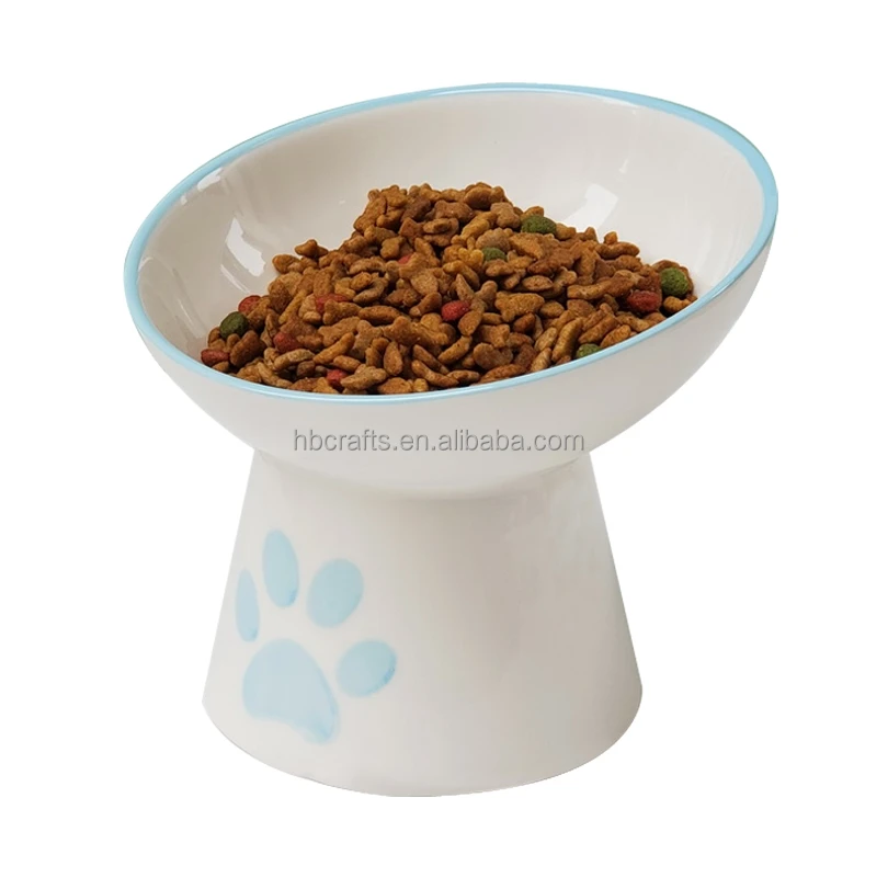High quality custom logo d ceramic pet dog bowl