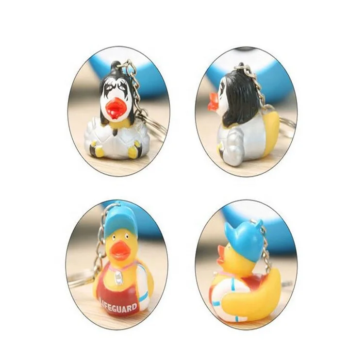 Soft PVC Rubber Duck Key chain & Pendants Duck toy