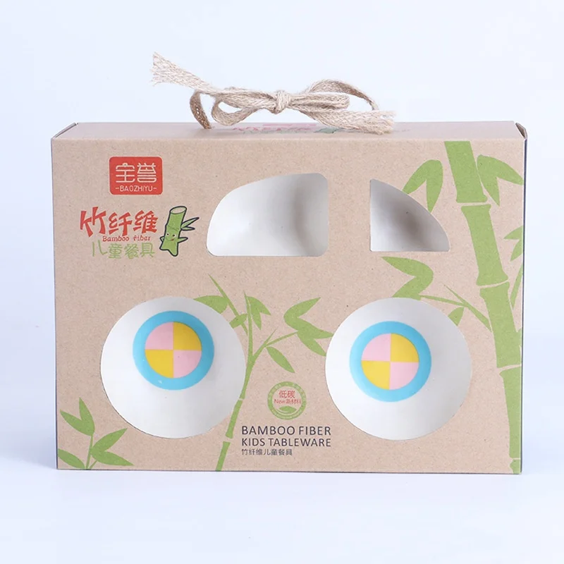 2022 Aohea Chinese Natural Plastic Bamboo Fiber Bowl Biodegradable Dinnerware Sets
