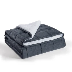 New Fabric Dropshipping Wearable Twin Queen Fleece Minky Sherpa Weighted Blanket For Winter