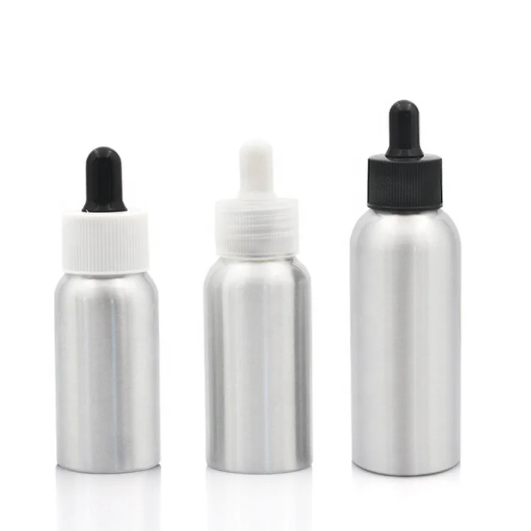 Custom 1ml 20ml 30ml 35ml 60ml 1 oz luxury essential oil sliver cosmetic matte dropper bottle box