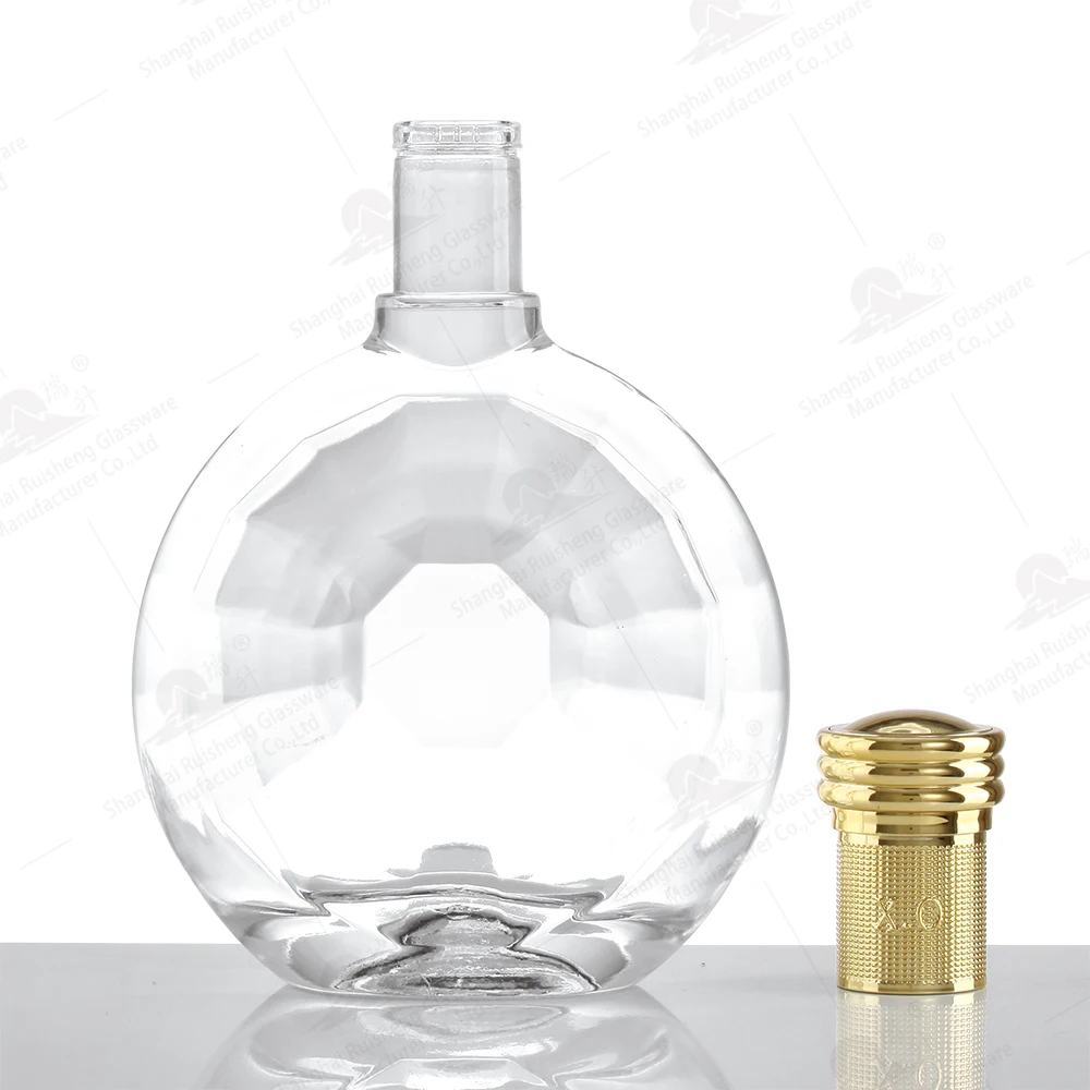 Manufacturer 700ml Crystal Premium Fancy Glass XO Brandy Cognac Gin Rum Tequila Vodka Whisky Spirits Beverage Glass Bottle