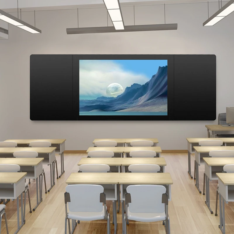 
Factory customized high quality 82 inch wall mounted LED display electronic smart teaching blackboard 