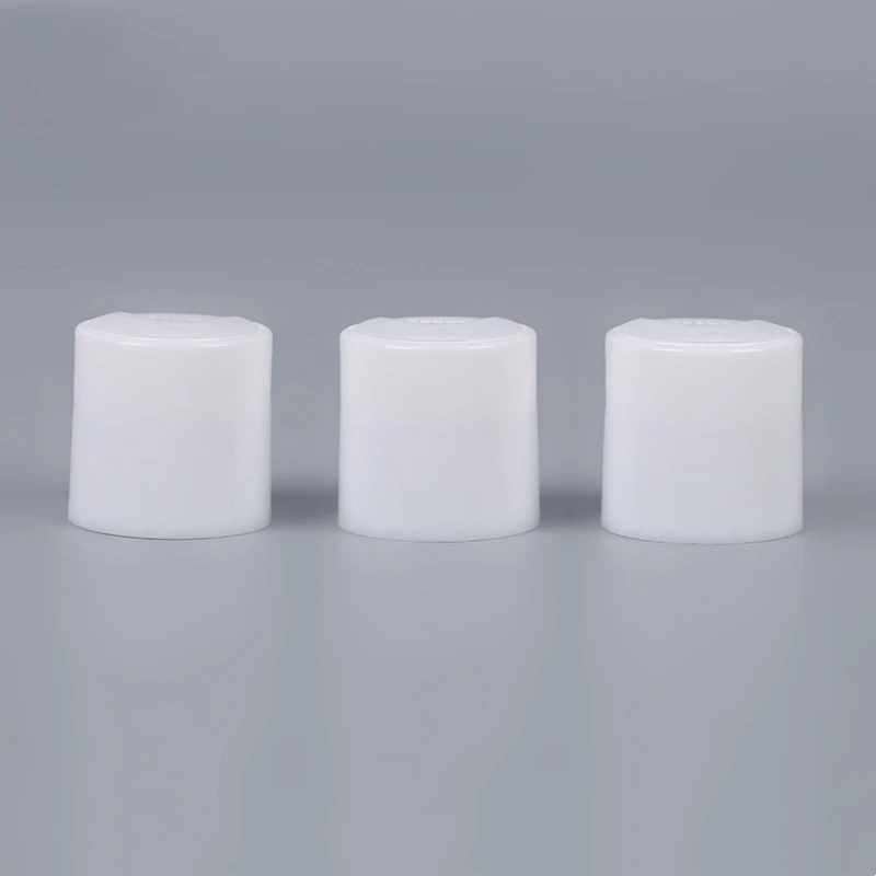 Free Sample Recyclable 28mm 28/410 Plastic Screw Disc Top Cap For Shampoo Shower Gel Toner Liquid Cosmetics