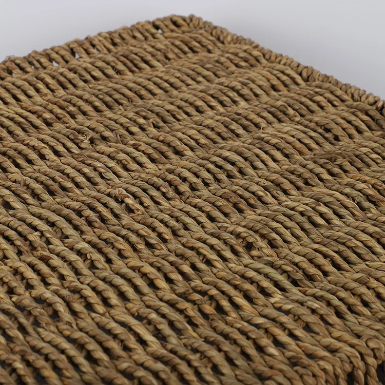 Cheap wholesale seagrass baskets woven basket storage straw rope woven basket