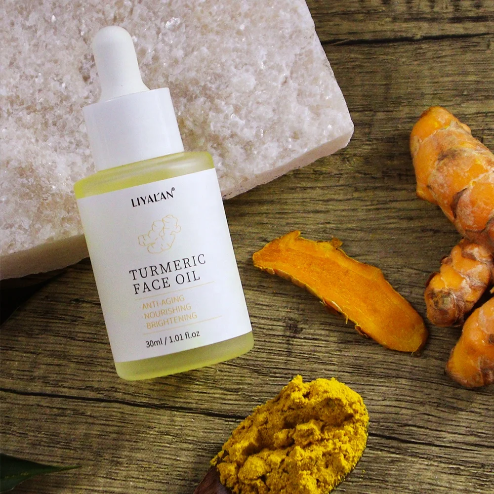 Organic Natural Tumeric Serum Vitamin C Whitening Anti Aging Acne 3-In-One Oil Turmeric Face Oil