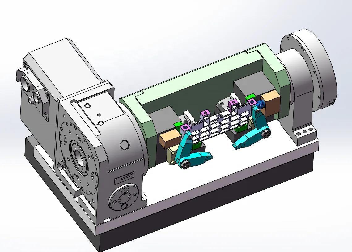 Accuracy Aluminum Bronze Alloy Worm Gear Type Cnc Indexing Head Machining Center Use 4th Axis Servo Electric Rotary Table