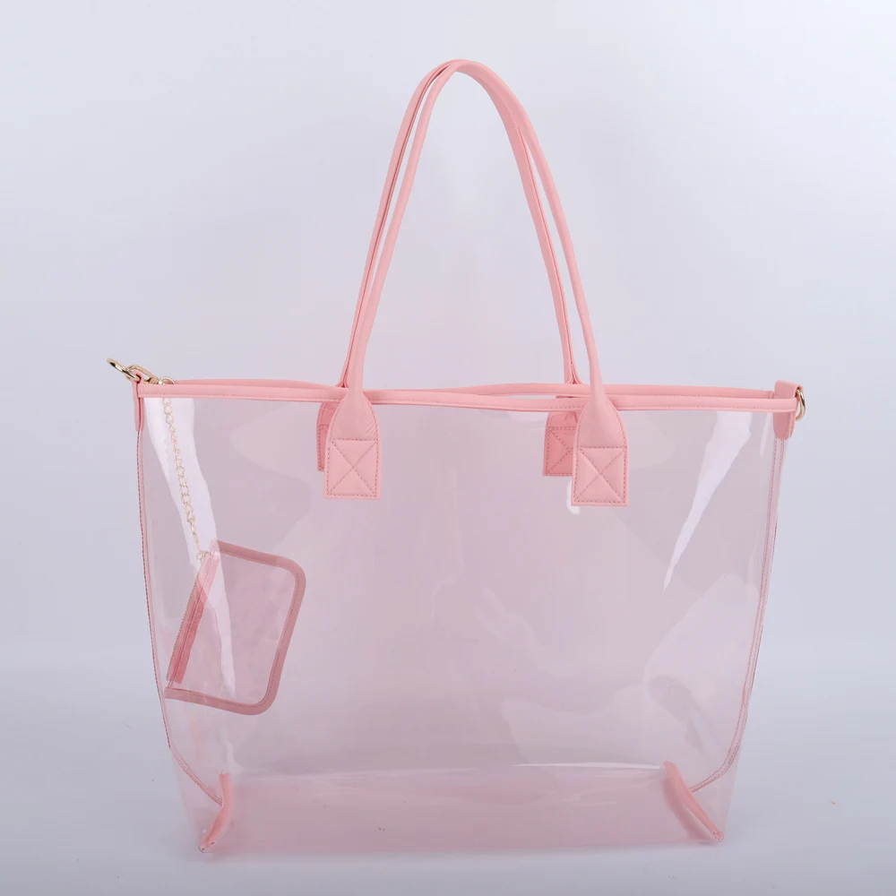 New Transparent Pvc Change Coin Wallet Case Chain Ring Pouch Car Keychain Personalized Coin Purse Mini Key Storage Cute Coin Bag