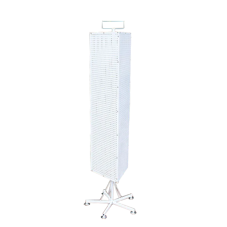 Custom Store Floor Spinner Hanging Jewelry Earring Earphone Phone Accessories Tools Metal Pegboard Rotating Display Stand Rack