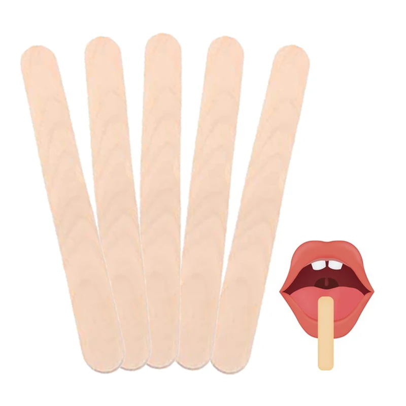 Medical disposable wooden dental tongue depressor sticks