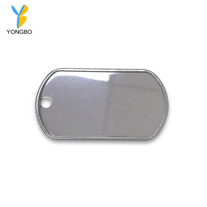 Manufacture 304 Stainless Steel Dog Tag With Matt Silver Or Shinny Silver Surface Finishing